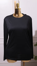 A Black Long-sleeve Athletic Shirt