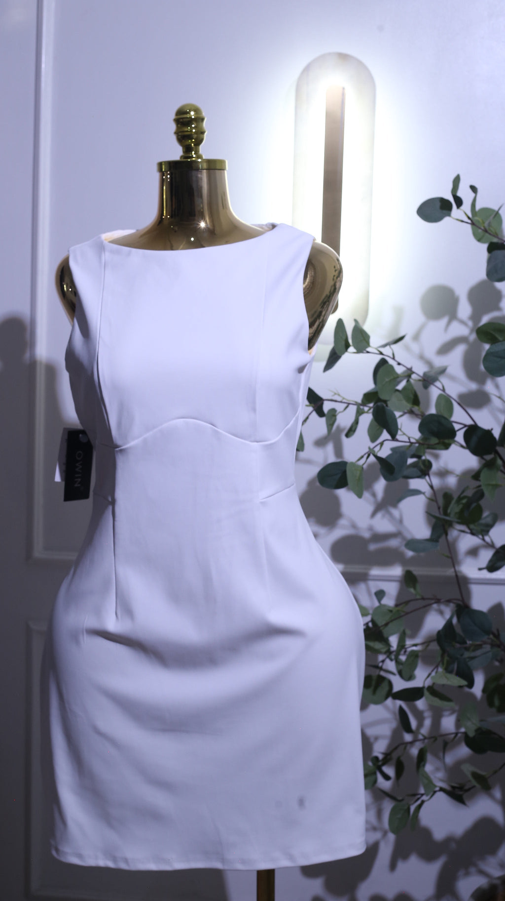 White Bond Mini Dress