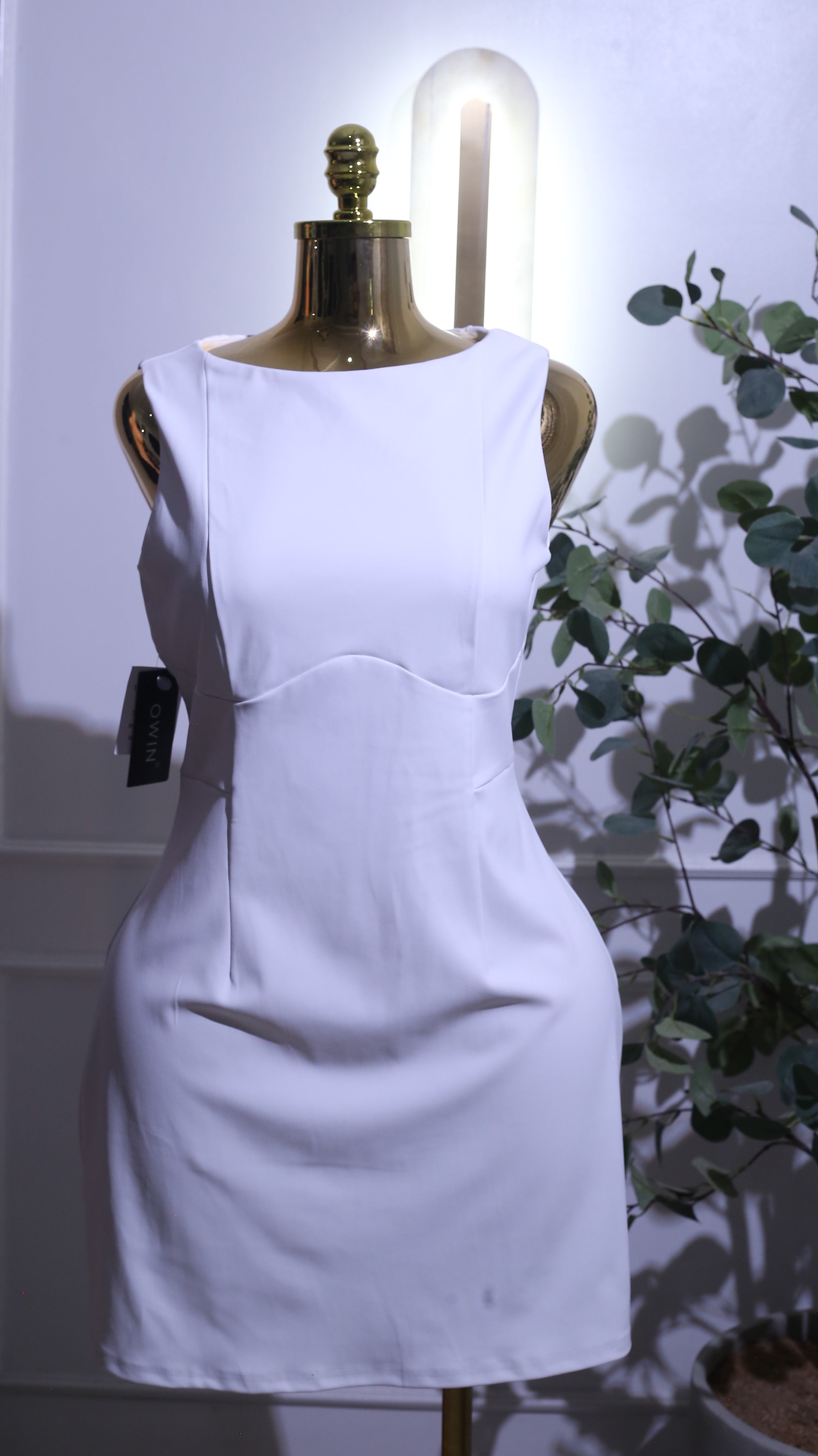 White Bond Mini Dress