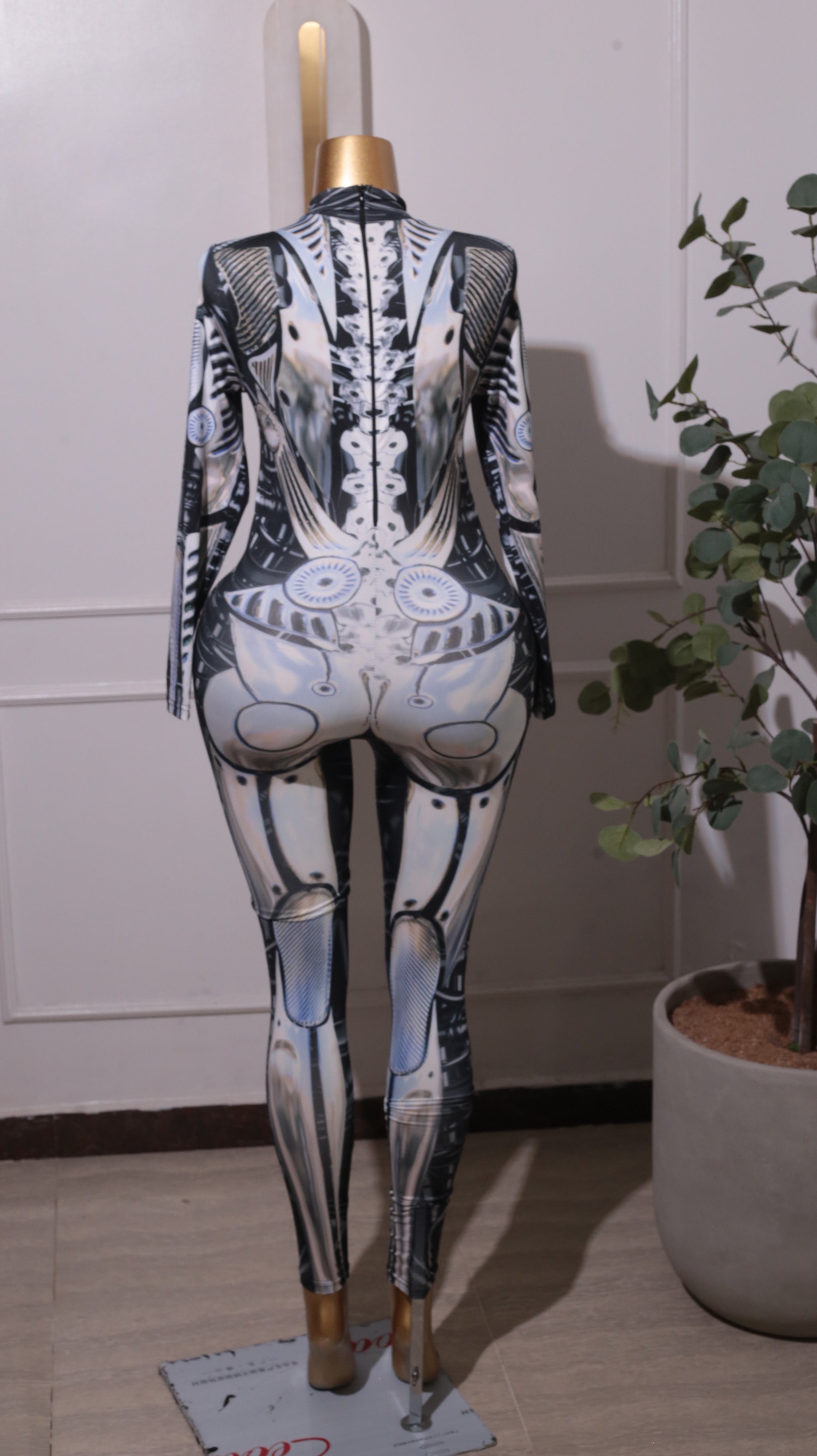 A Warbot System 46 Costume, A Robot-inspired Catsuit Or Jumpsuit