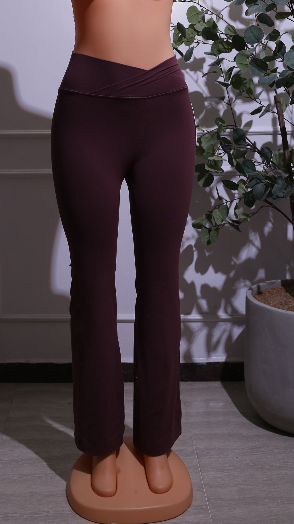 Burgundy flare Pants