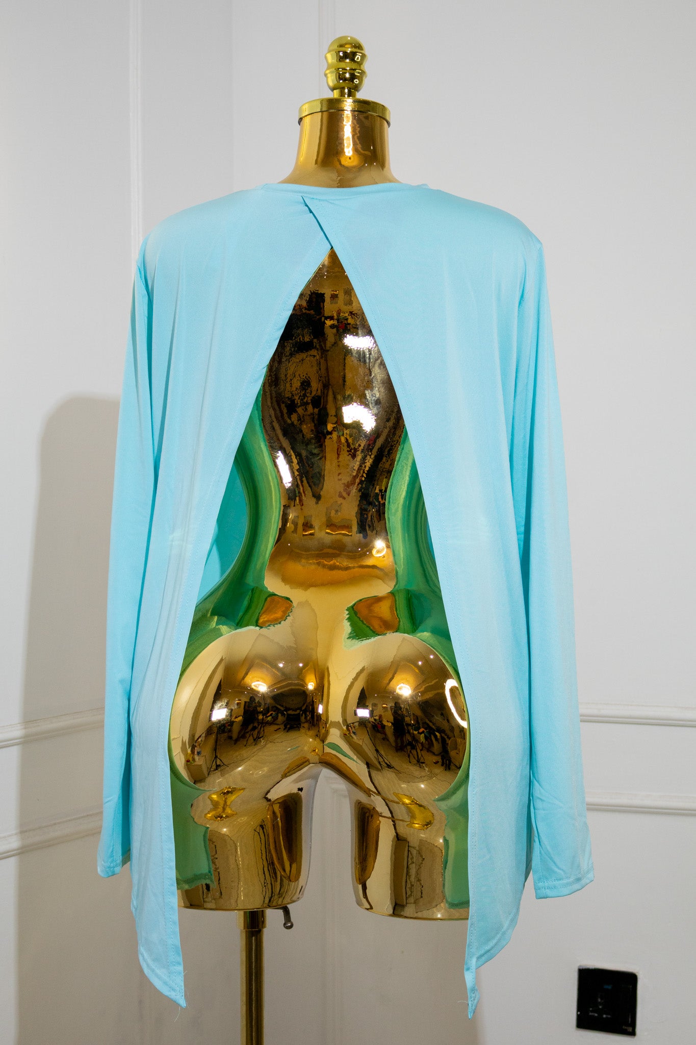 Baby Blue Long-Sleeve Top