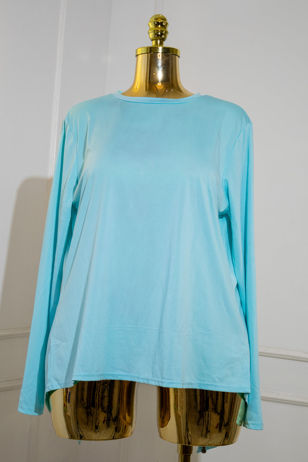 Baby Blue Long-Sleeve Top