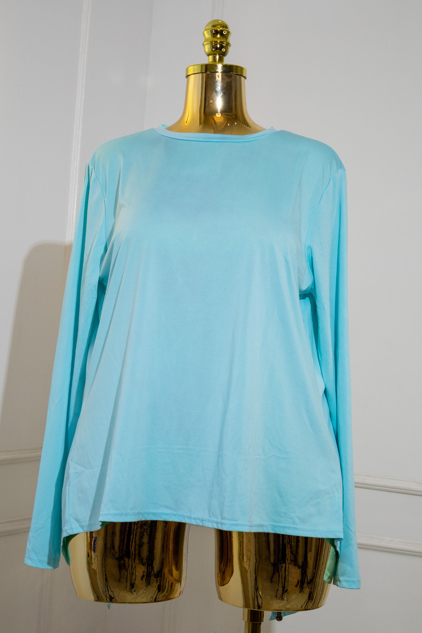Baby Blue Long-Sleeve Top