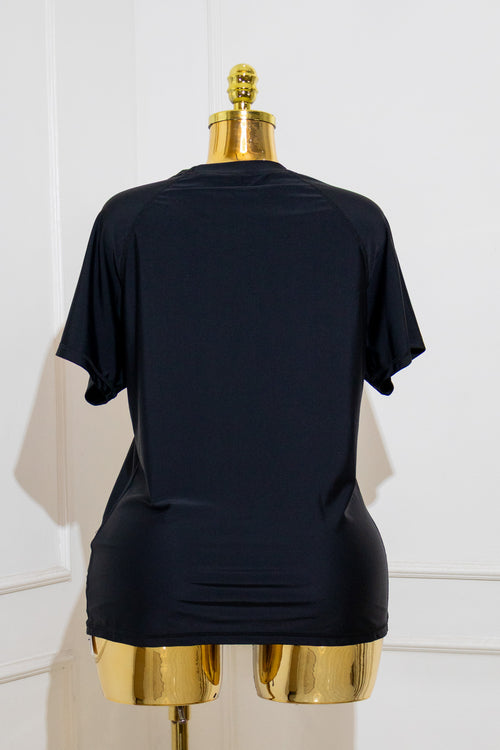 Black Activewear T-Shirt