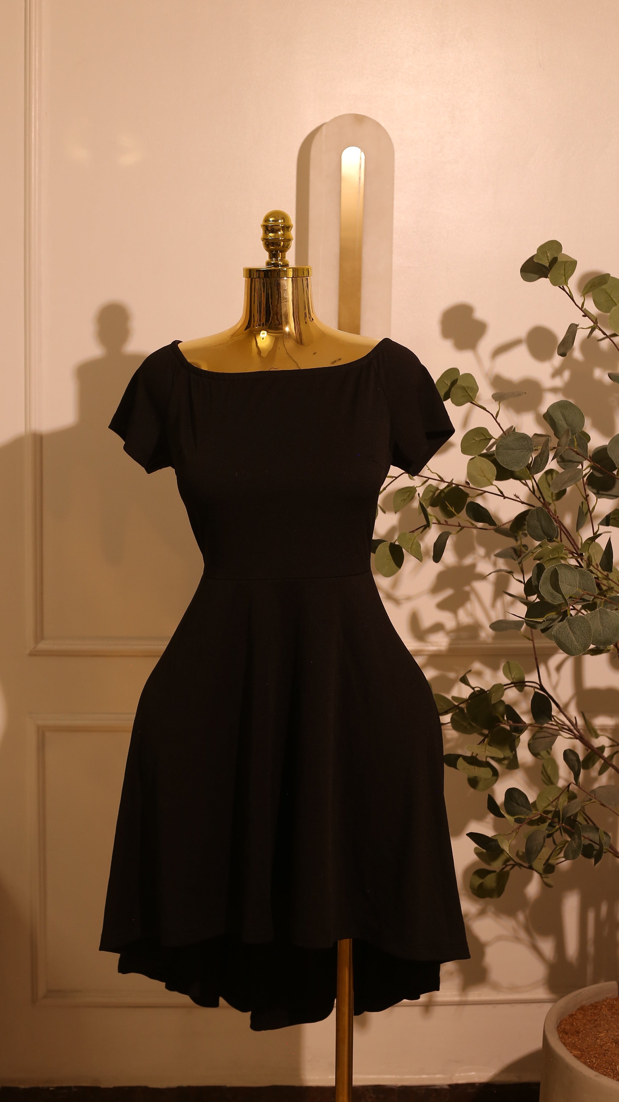 Black Off-the-Shoulder Bandage Bodycon Dress (Large)