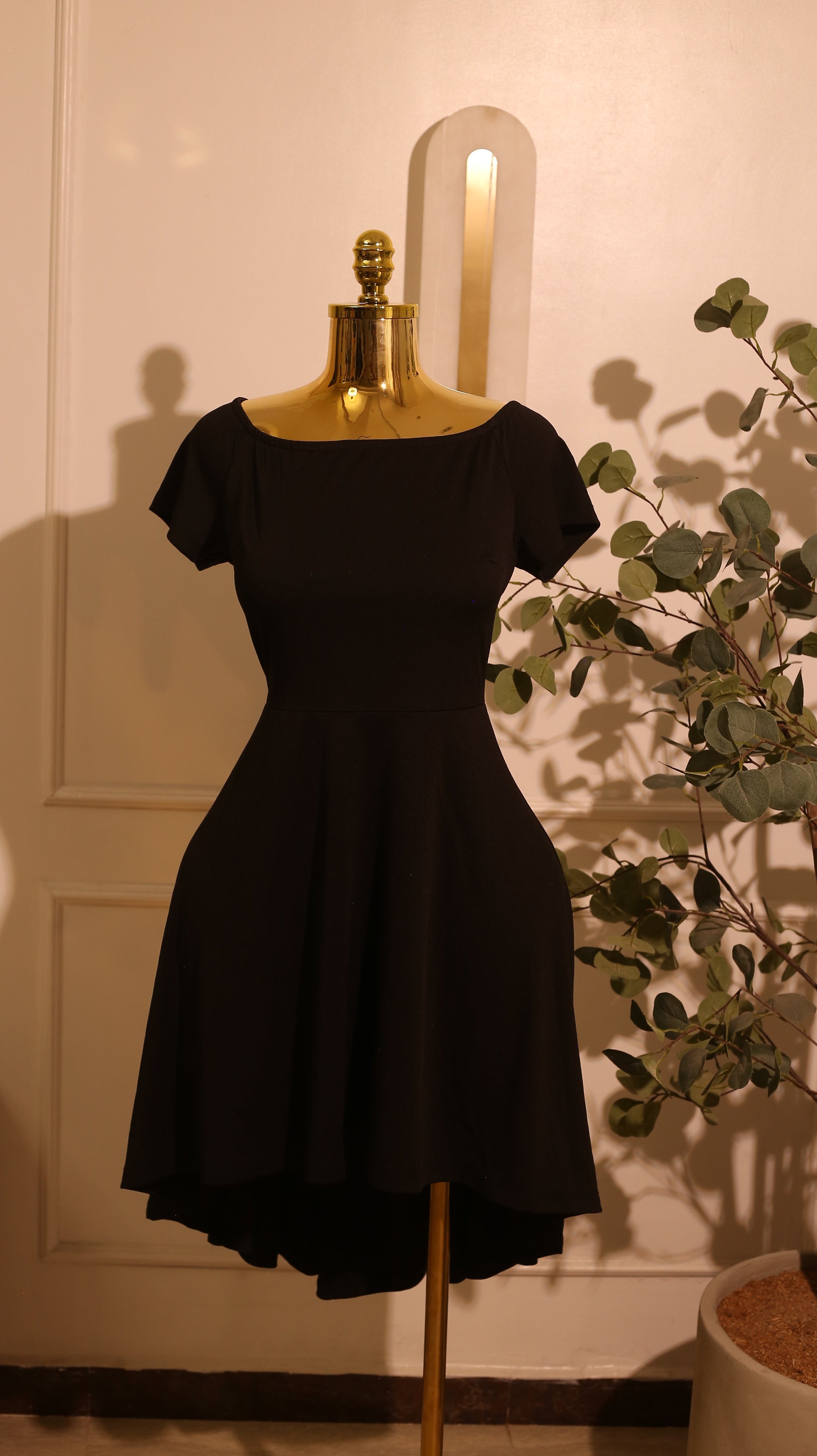 Black Off-the-Shoulder Bandage Bodycon Dress (Large)