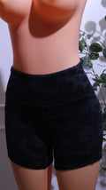 Black Camo Biker Shorts
