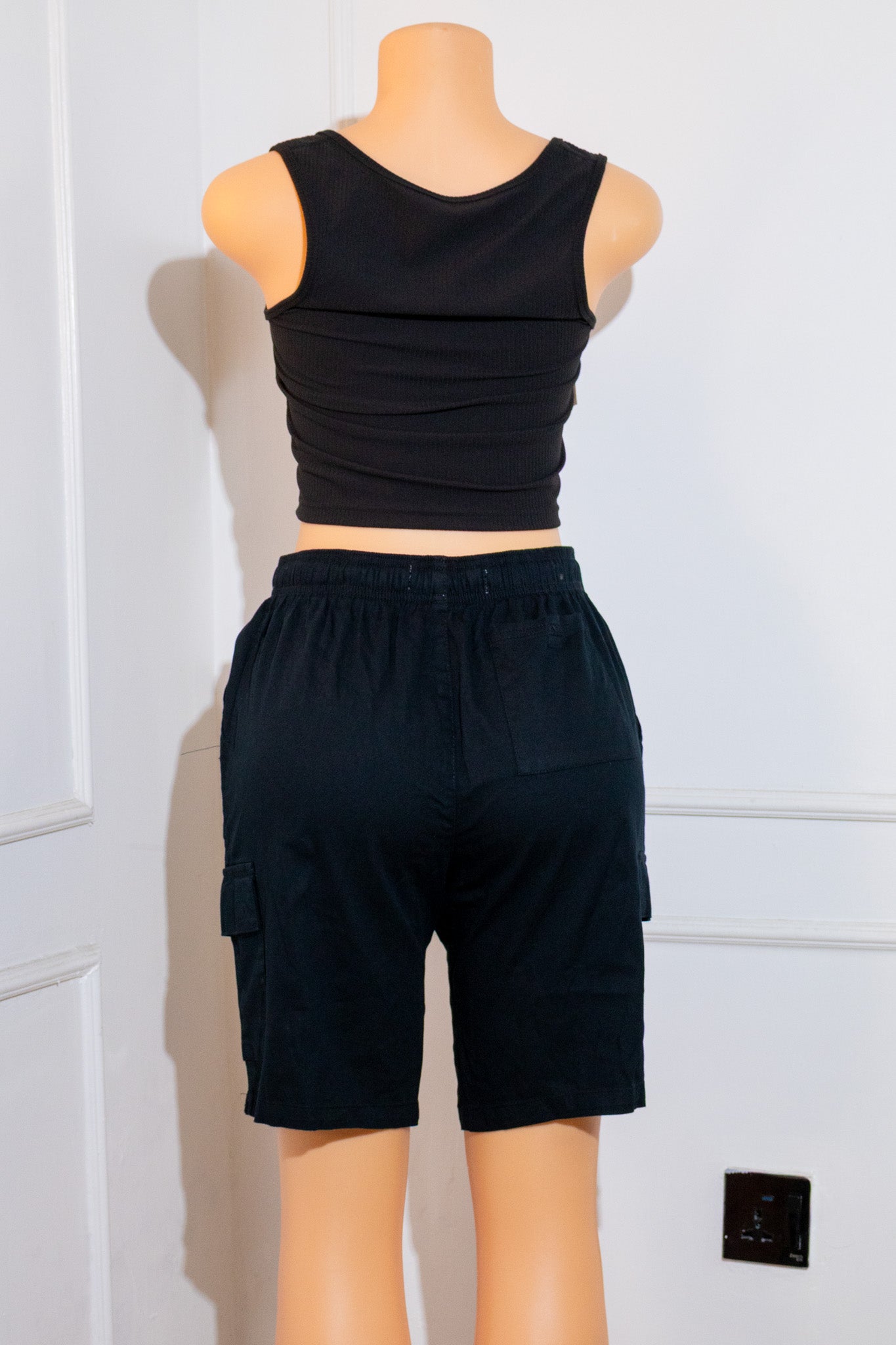Black Cargo Shorts