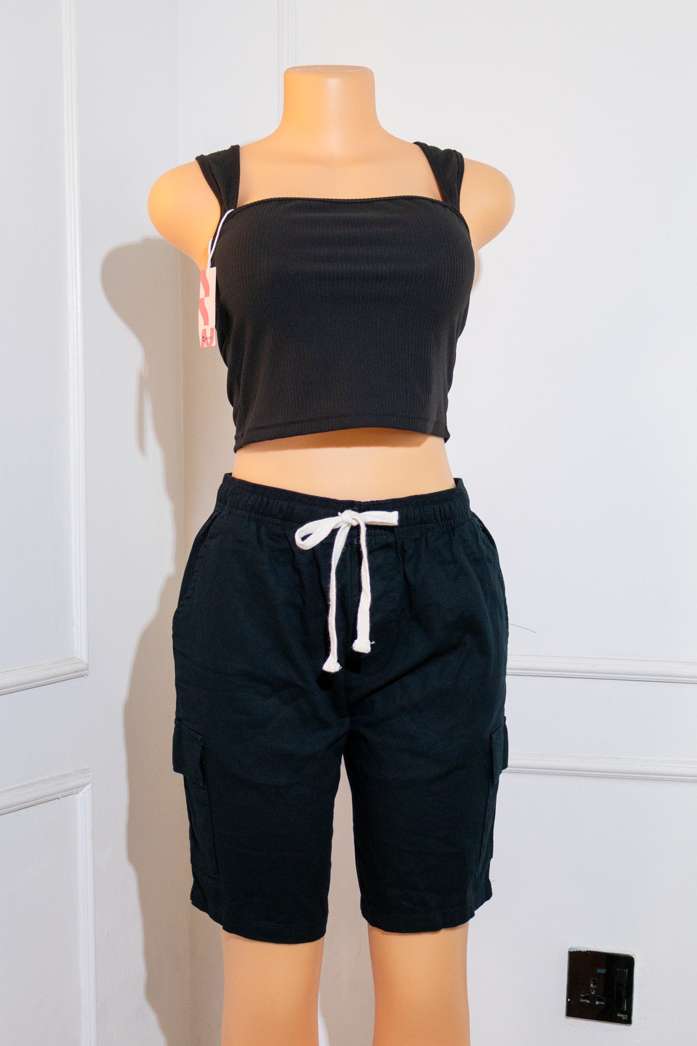 Black Cargo Shorts
