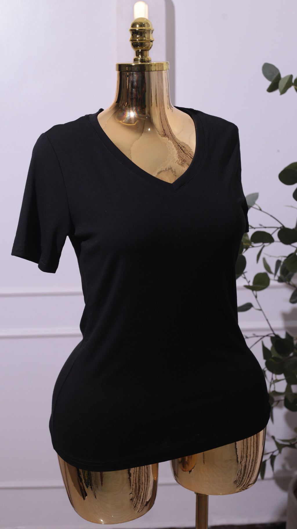 Black Cotton Tee
