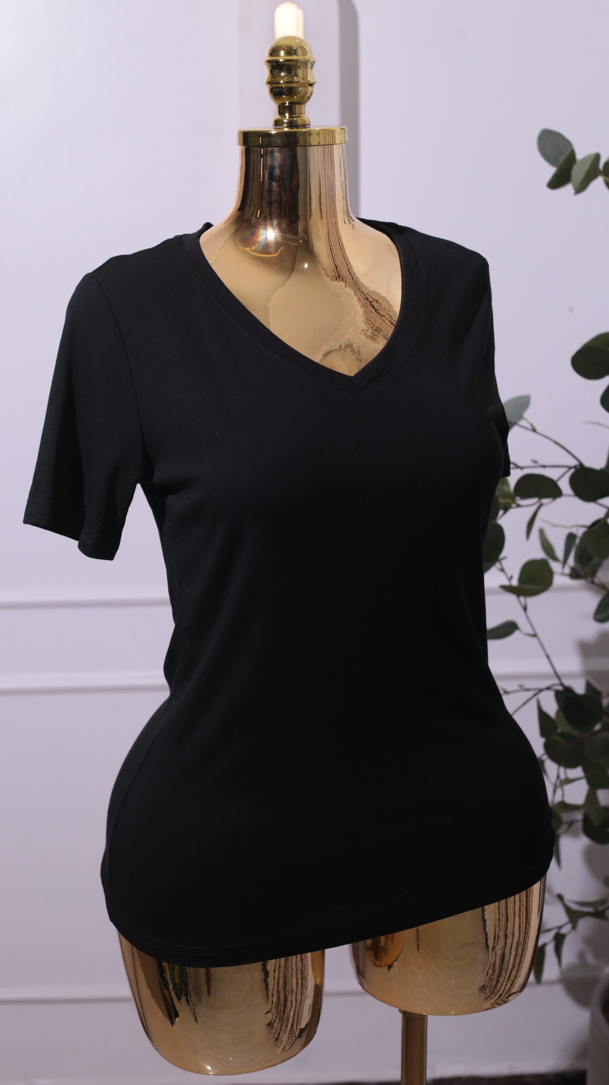 Black Cotton Tee