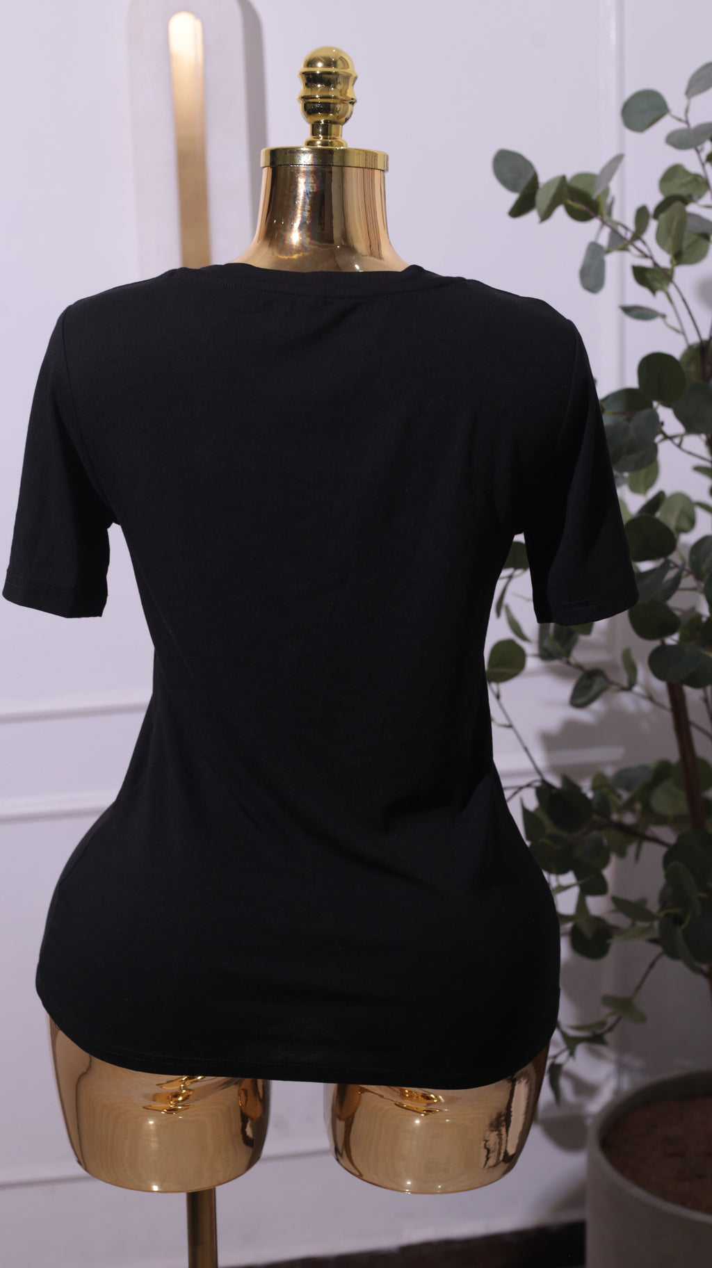 Black Cotton Tee