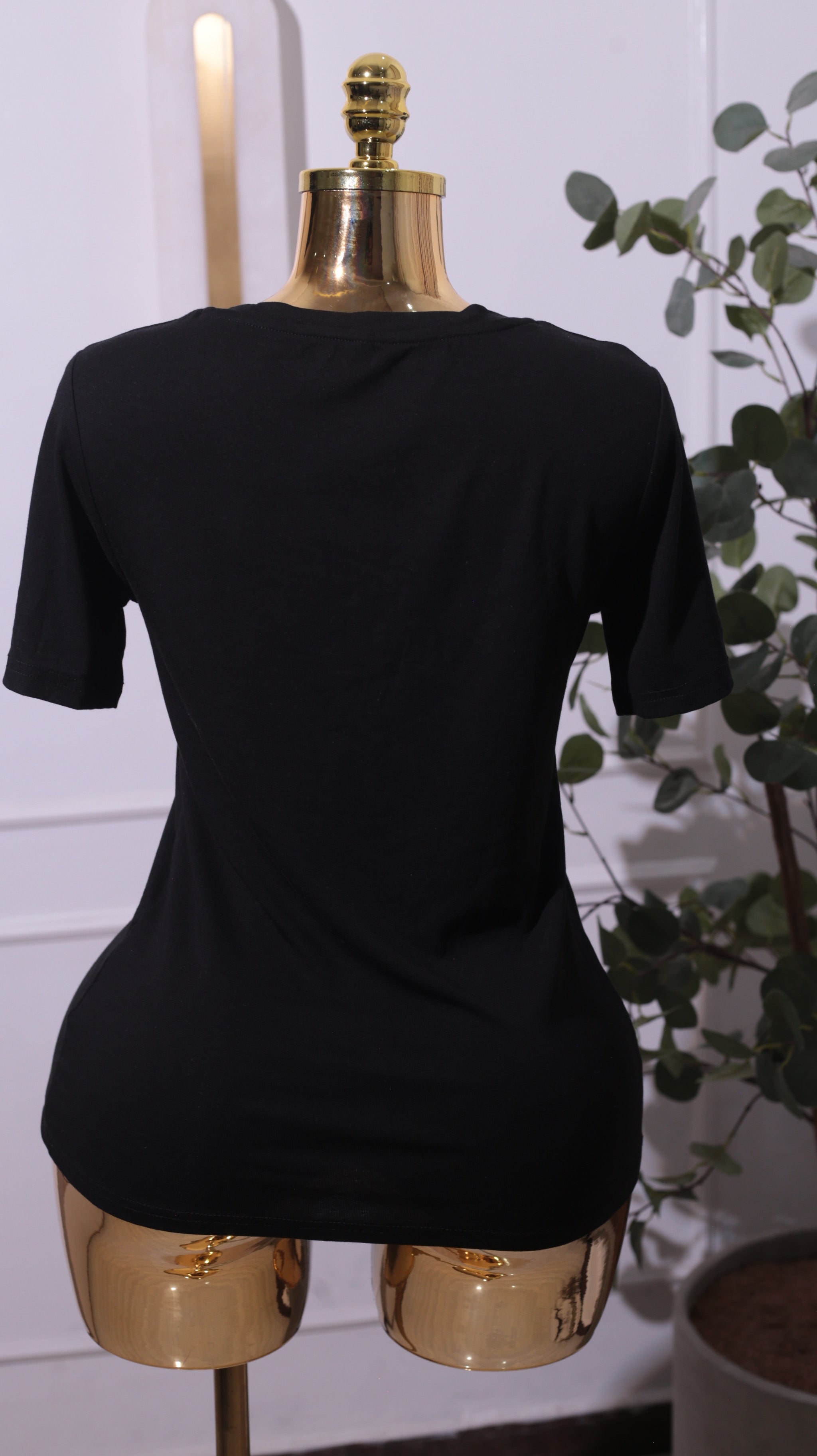 Black Cotton Tee