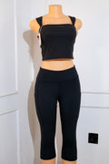 Black Cropped Leggings