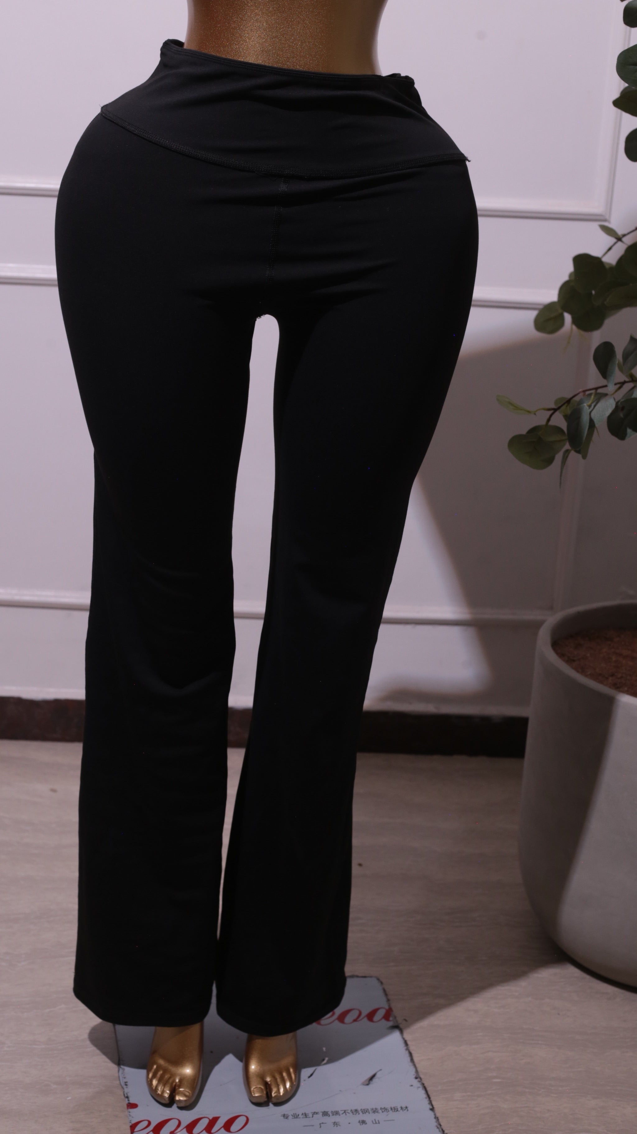 Black Flared Yoga Pants