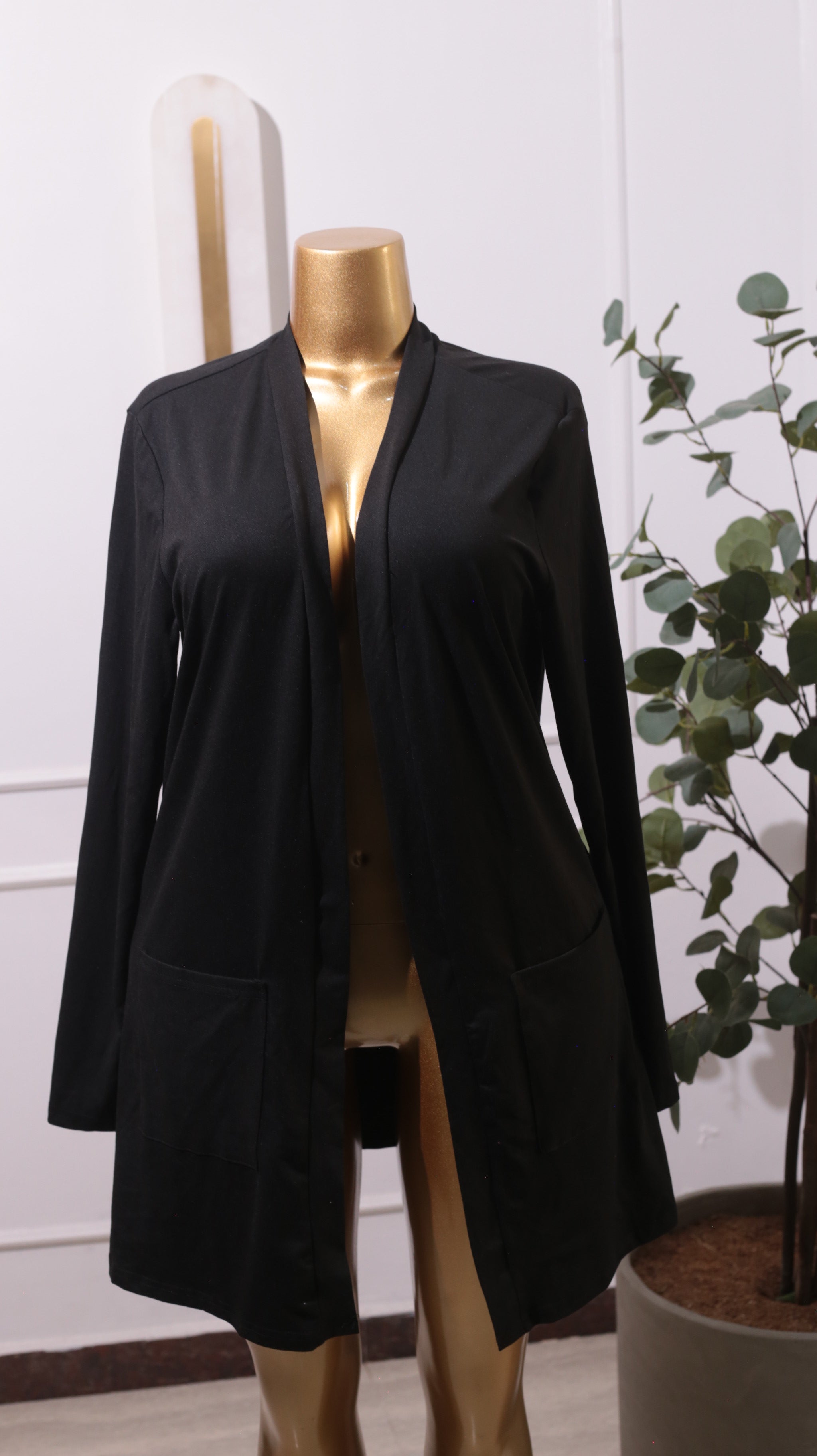 Black Knit Cardigan