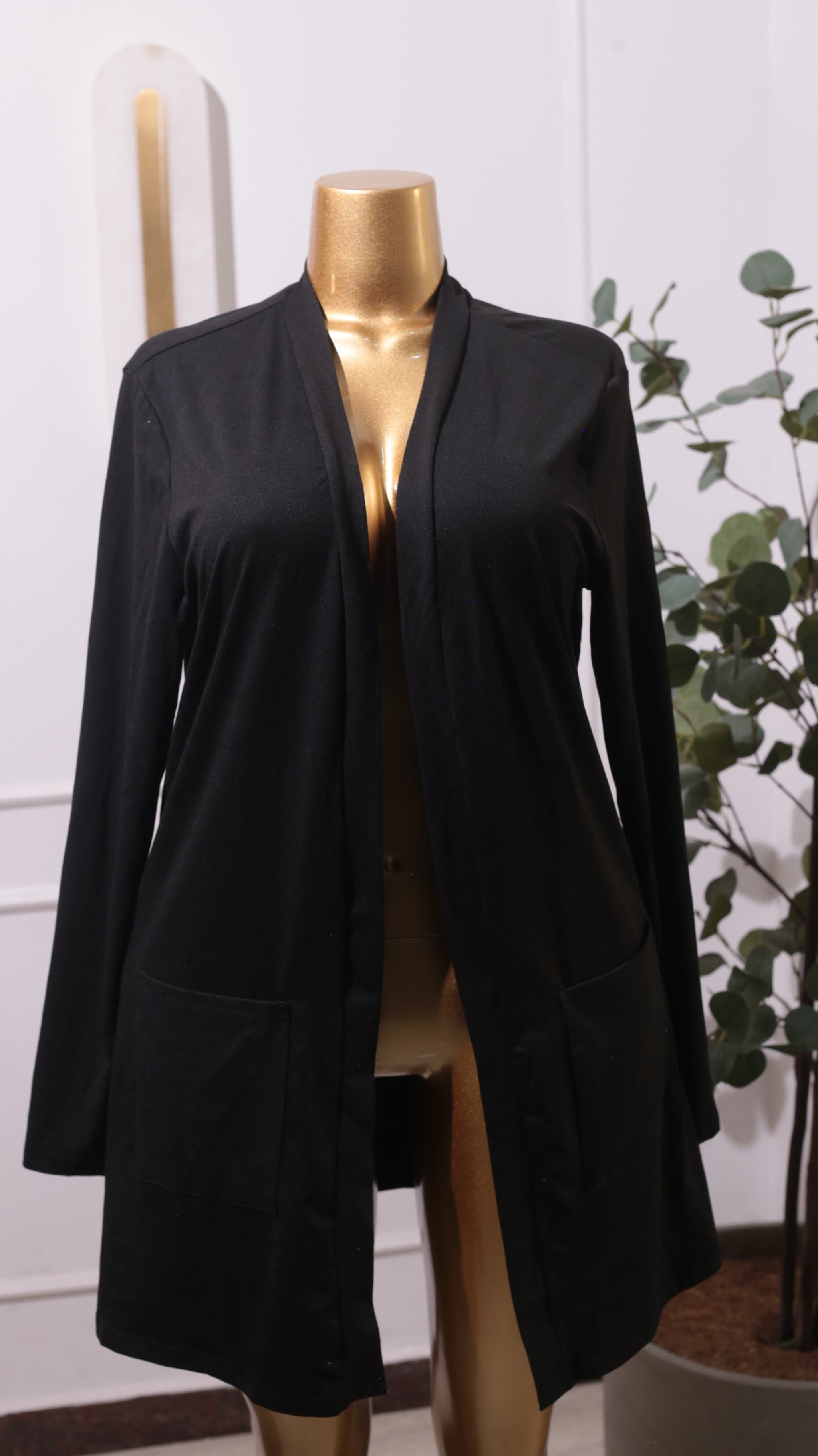 Black Knit Cardigan