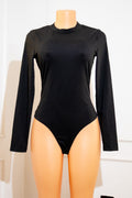 Black Long-Sleeve Bodysuit