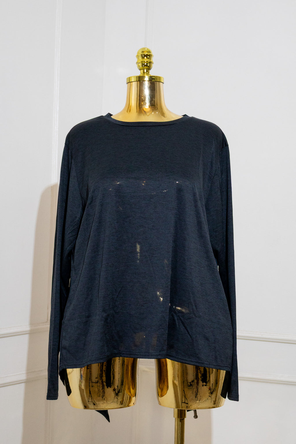 Black Long-Sleeve Top