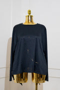 Black Long-Sleeve Top