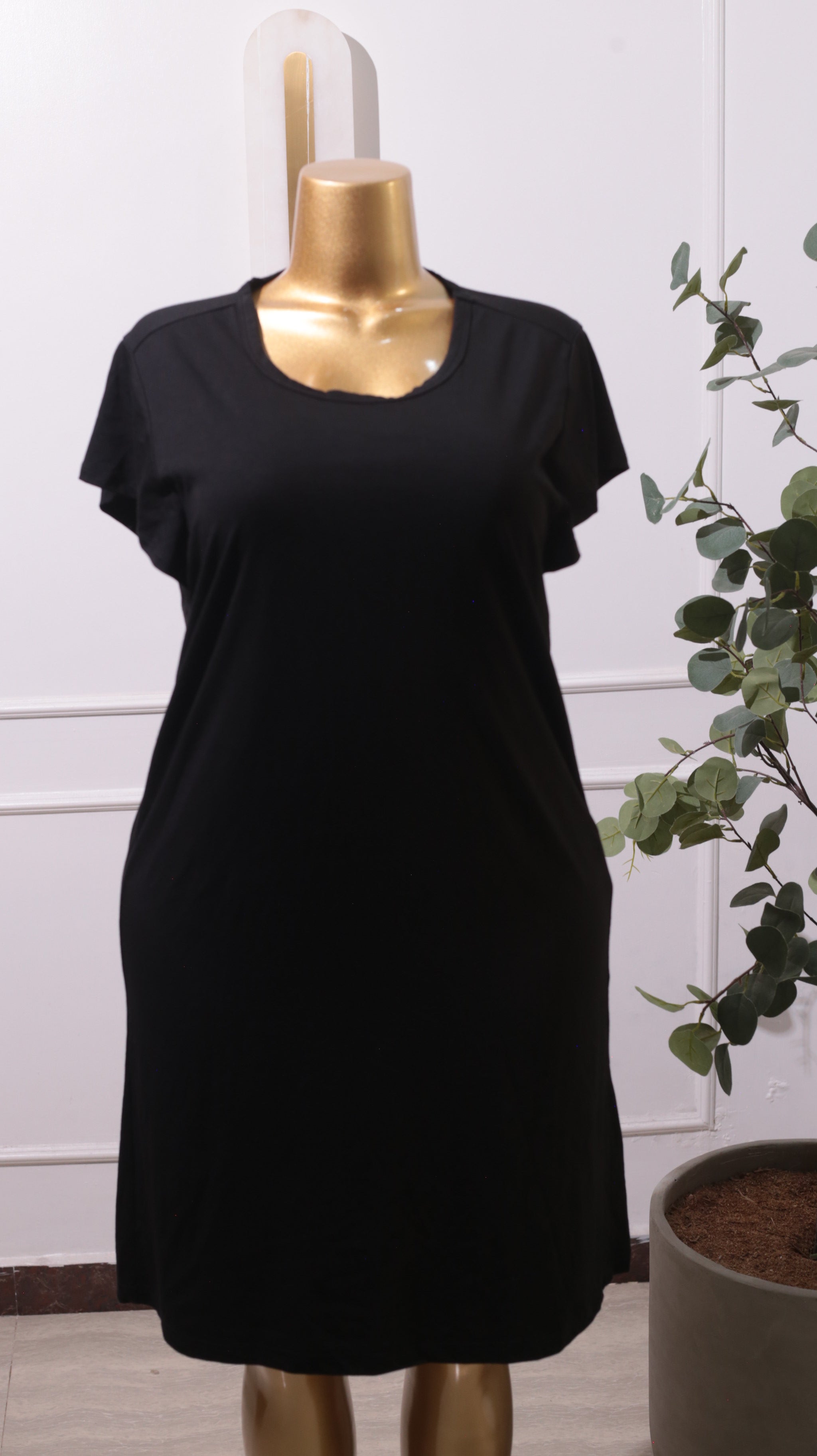 Black Plain Dress