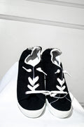 Black Scrunch-Back Slip-On Sneakers