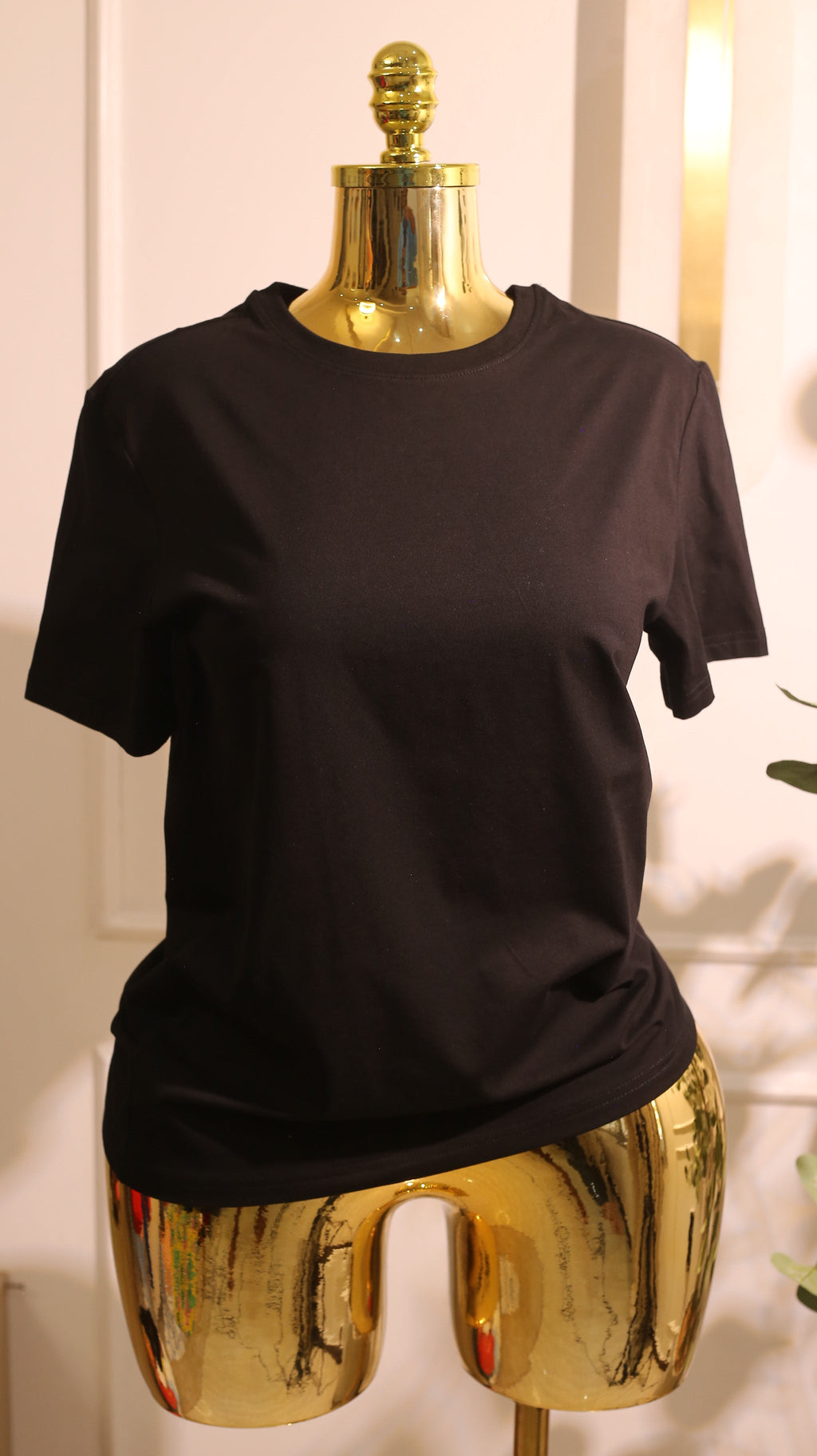 Black Short-Sleeved Athletic Top