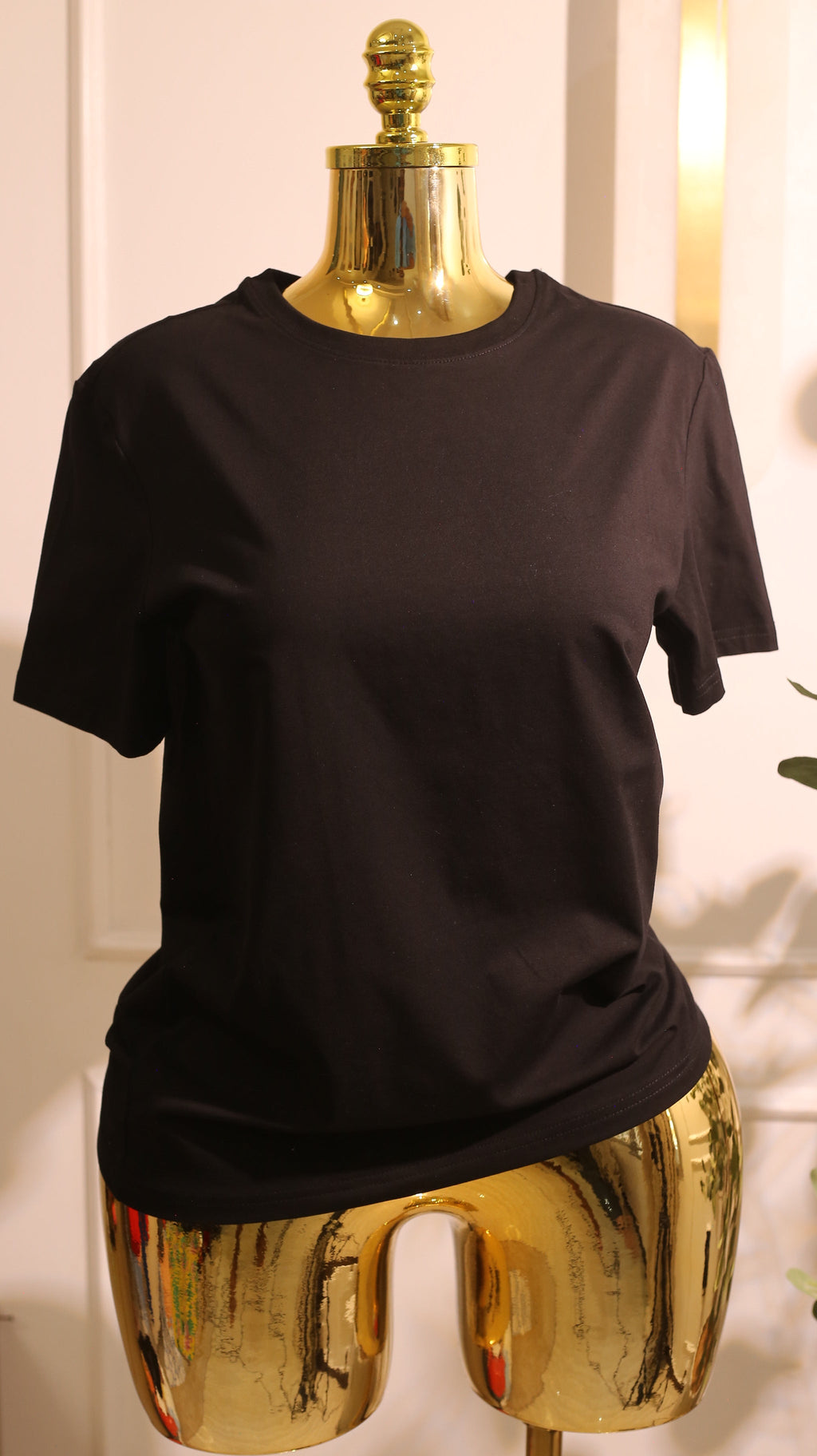 Black Short-Sleeved Athletic Top