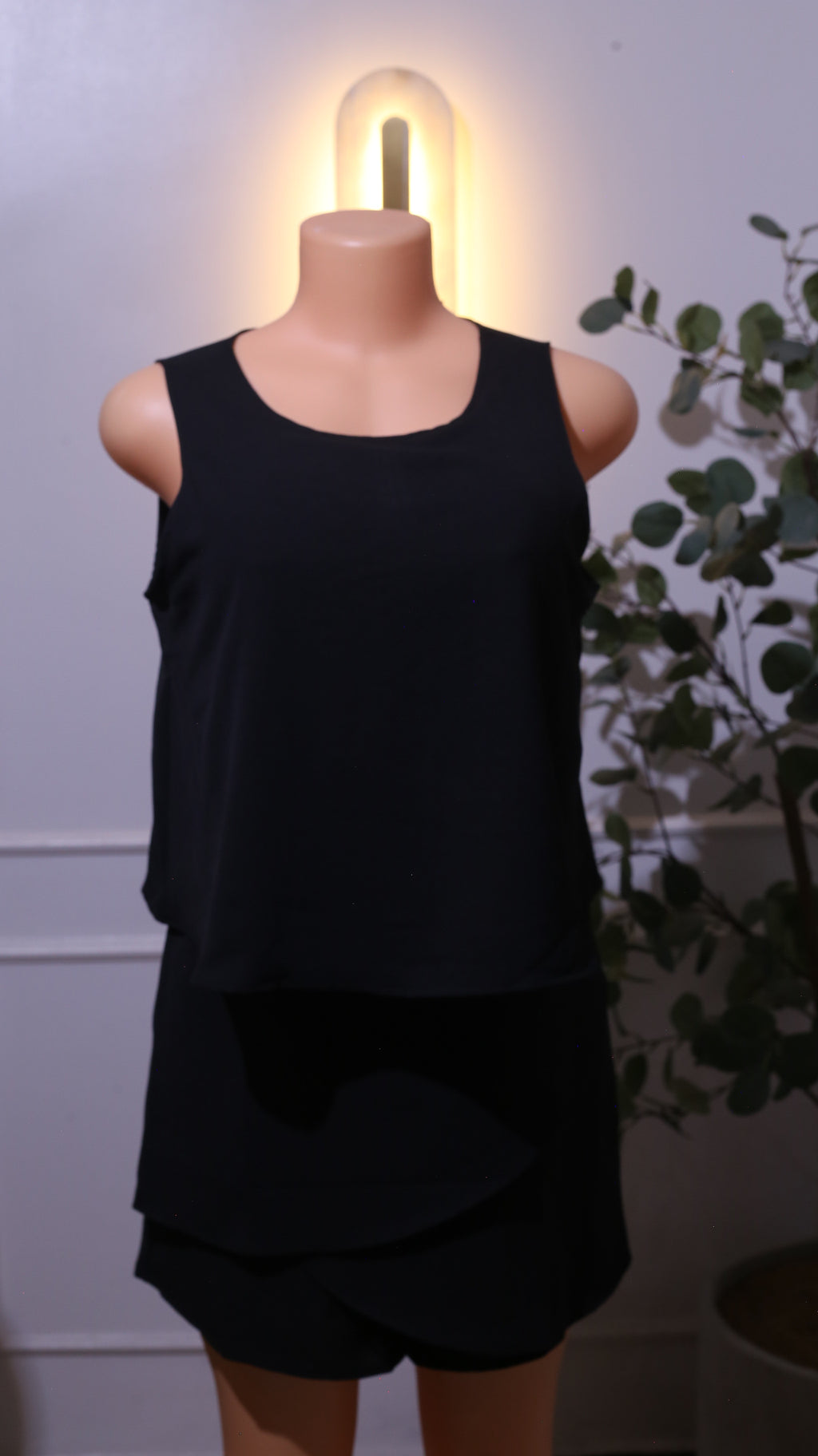 Black Sleeveless Jumpsuit