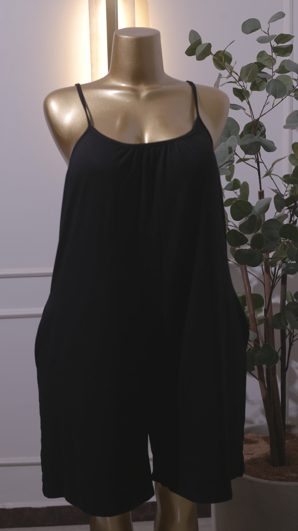 Black Strappy Jumpsuit