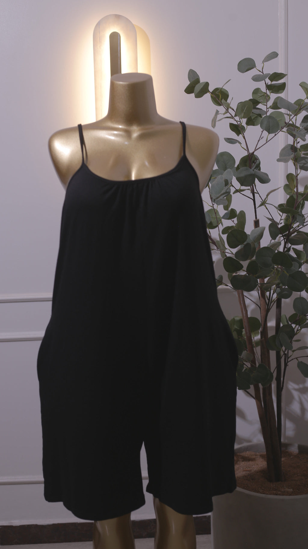 Black Strappy Jumpsuit