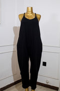 Black Wide-Leg Jumpsuit