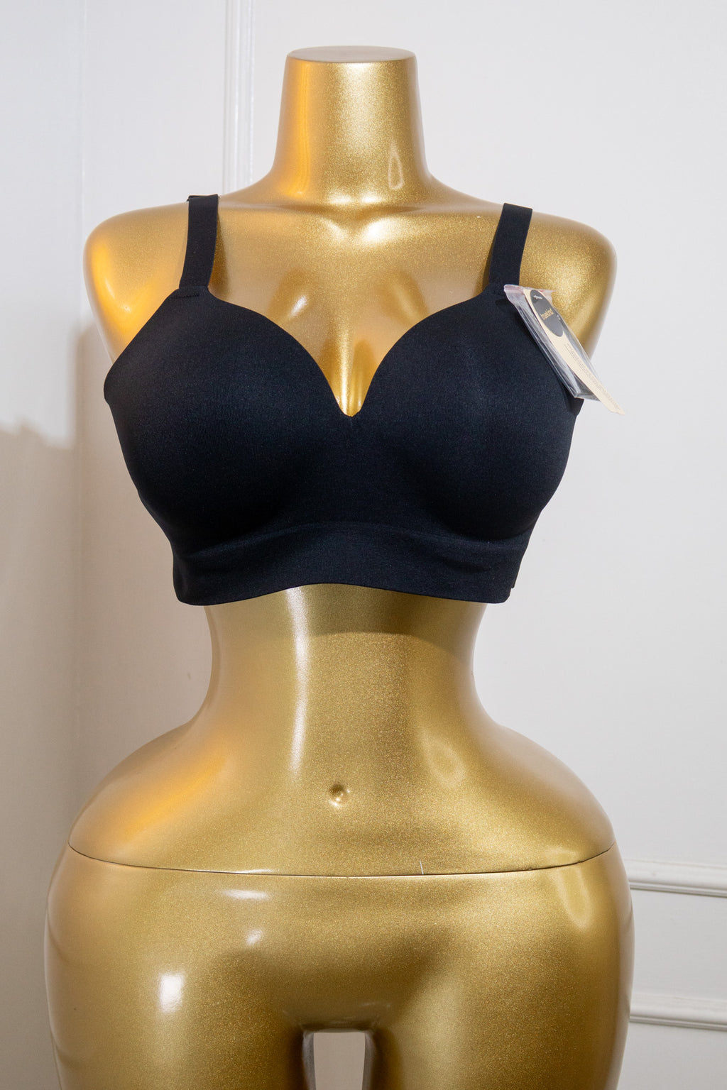 Black Wireless Push-Up Bra
