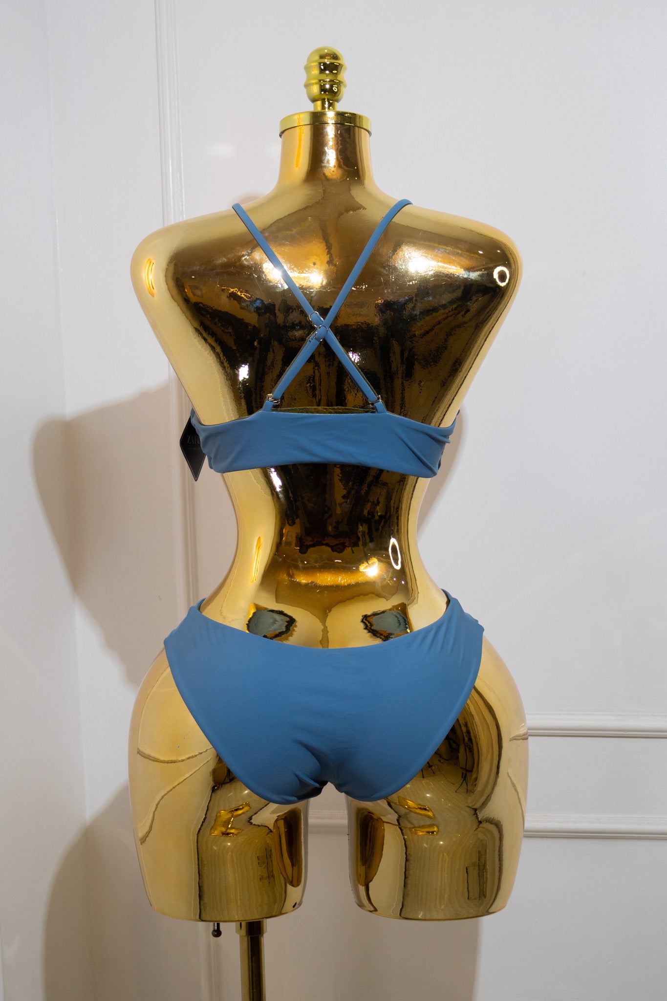 Blue Bralette Bikini Set