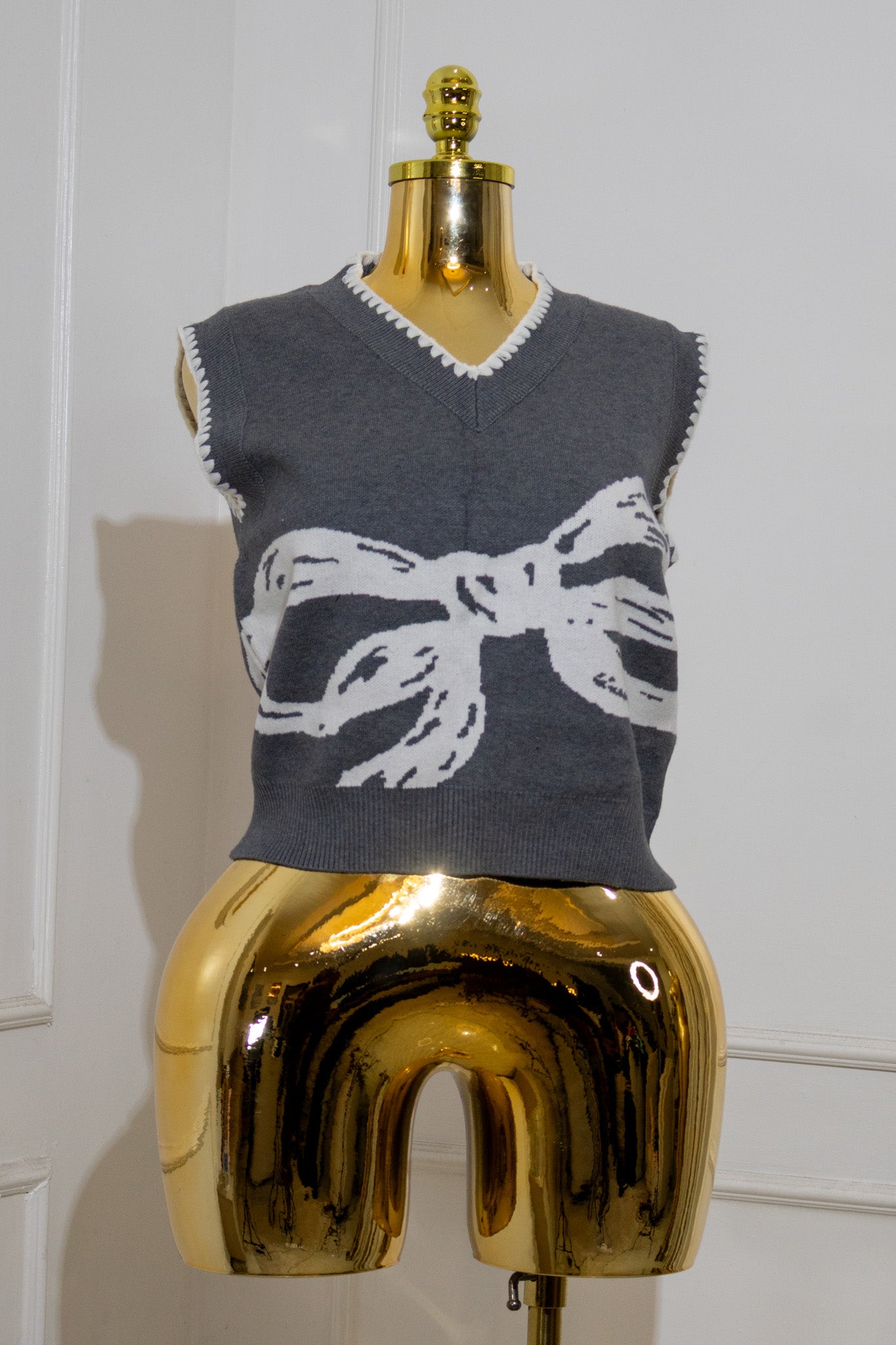 Bow Sweater Vest