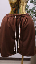 Brown Drawstring Shorts