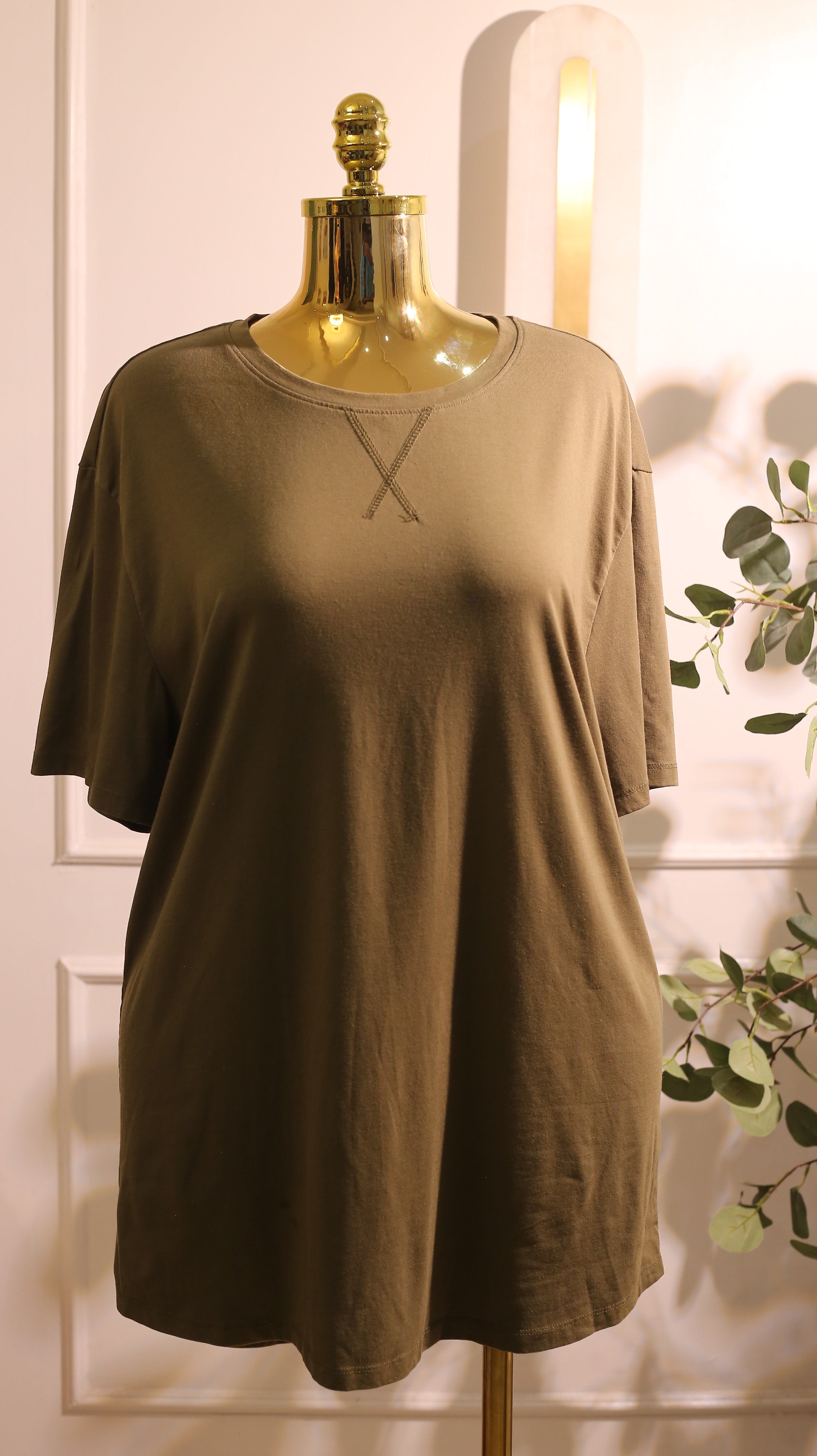 Modanisa Modest-Benin Jersey Dress In A Camel Color