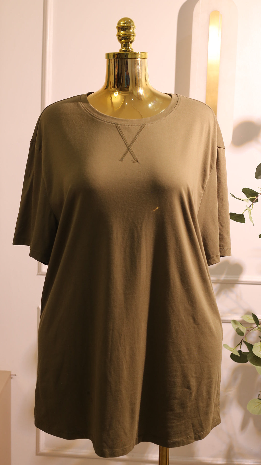 Modanisa Modest-Benin Jersey Dress In A Camel Color