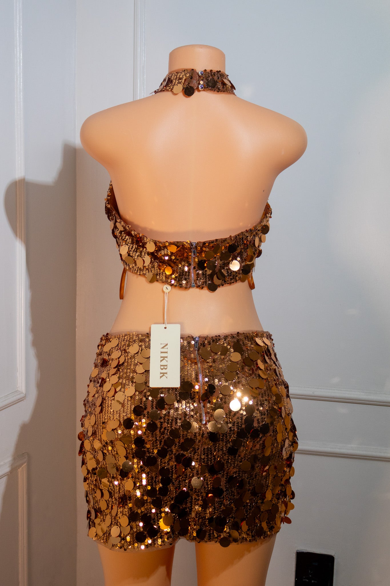 Copper Sequin Two Piece Set