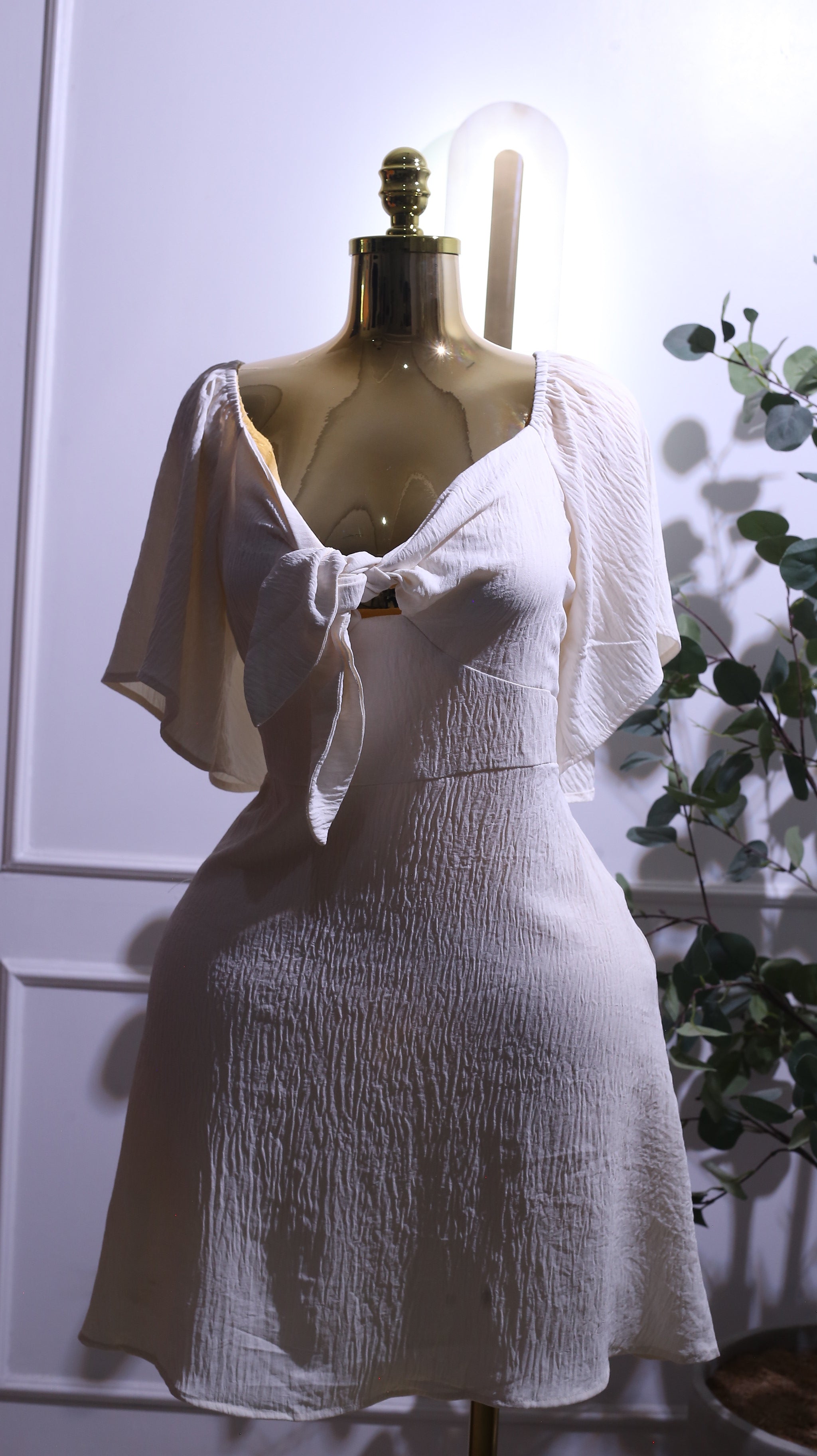 White A-Line Mini Dress