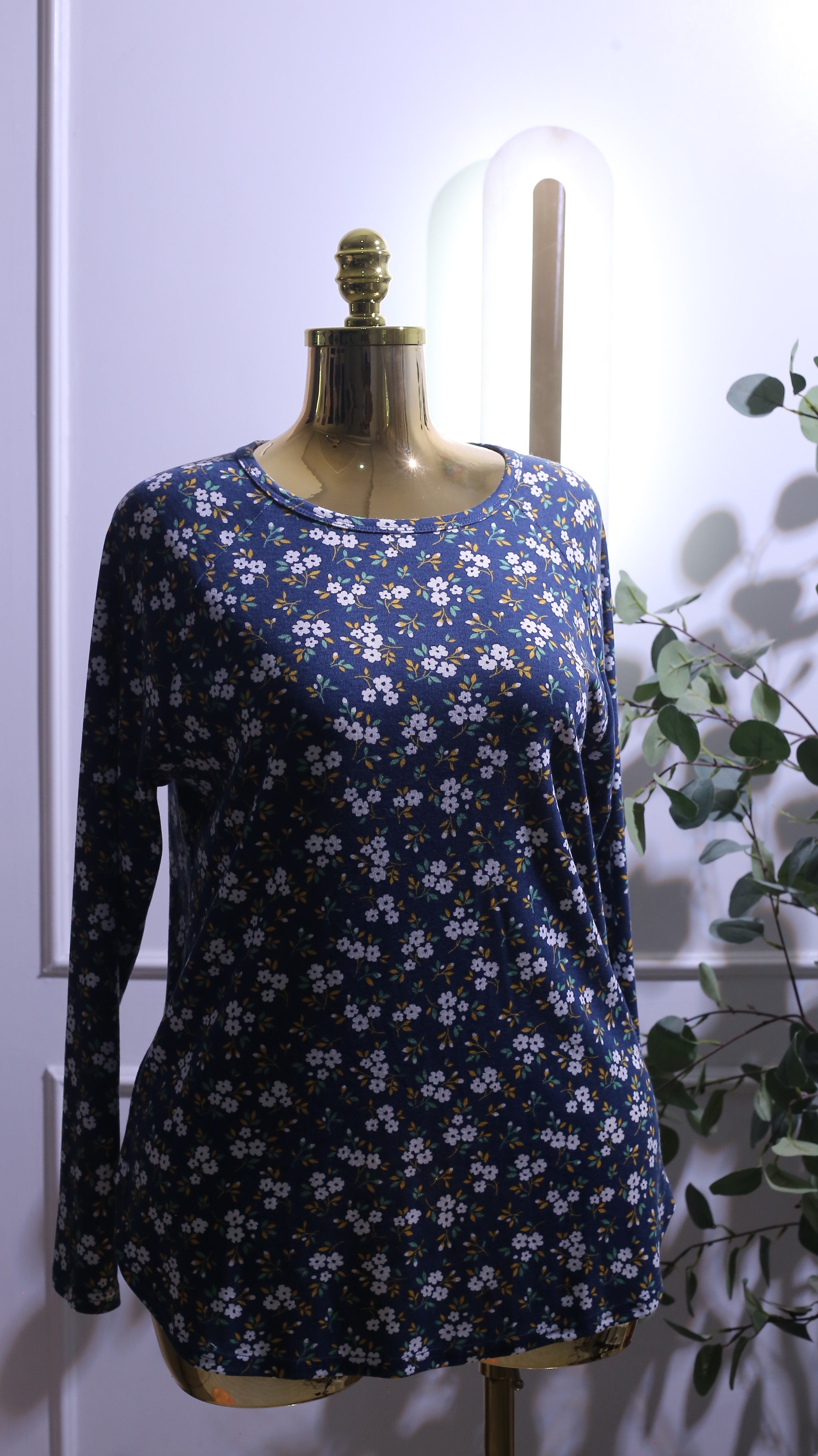 Floral Long-Sleeve Top