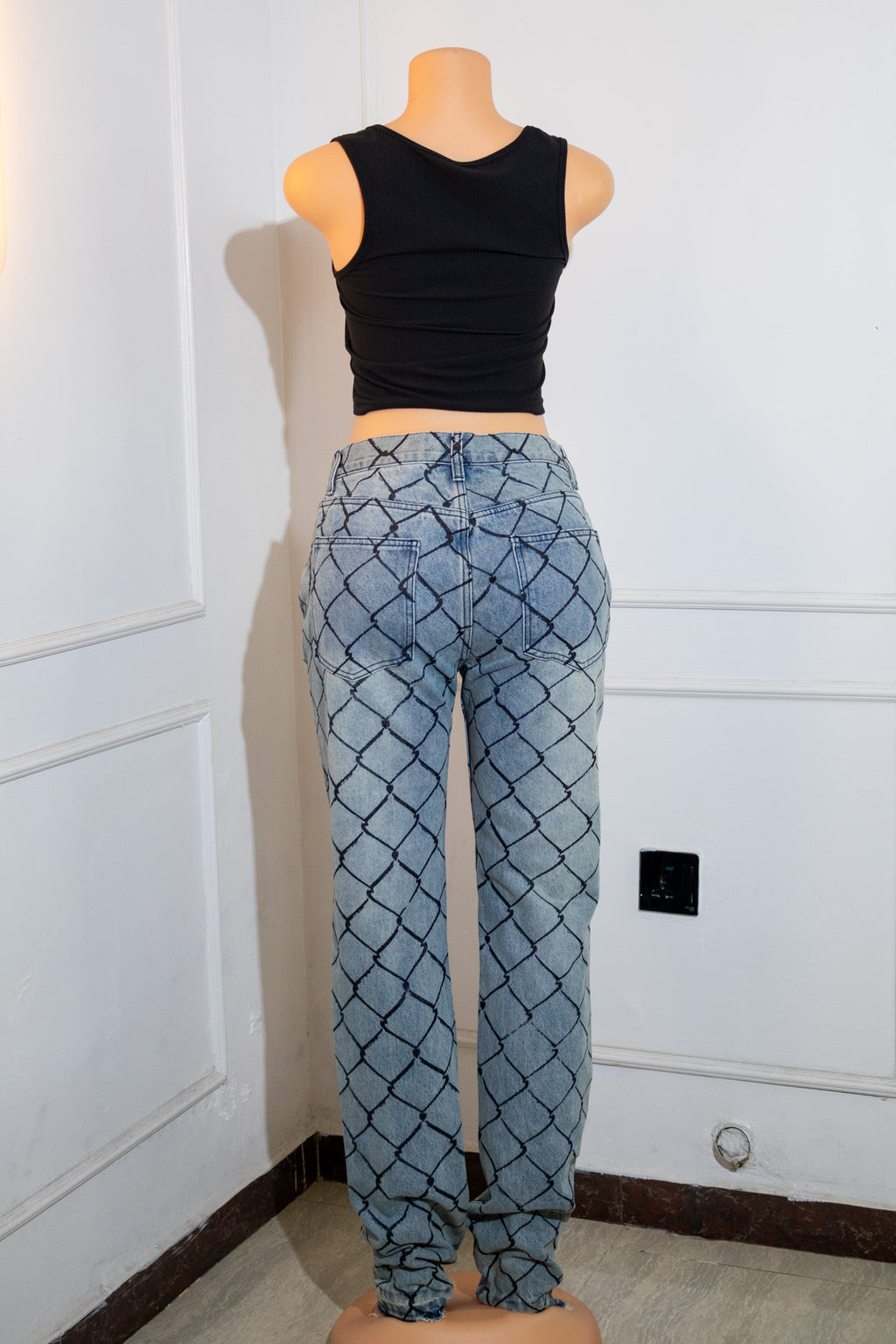 Indigo Blue Slim-Leg Jeans