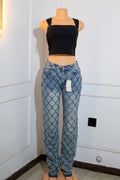 Indigo Blue Slim-Leg Jeans