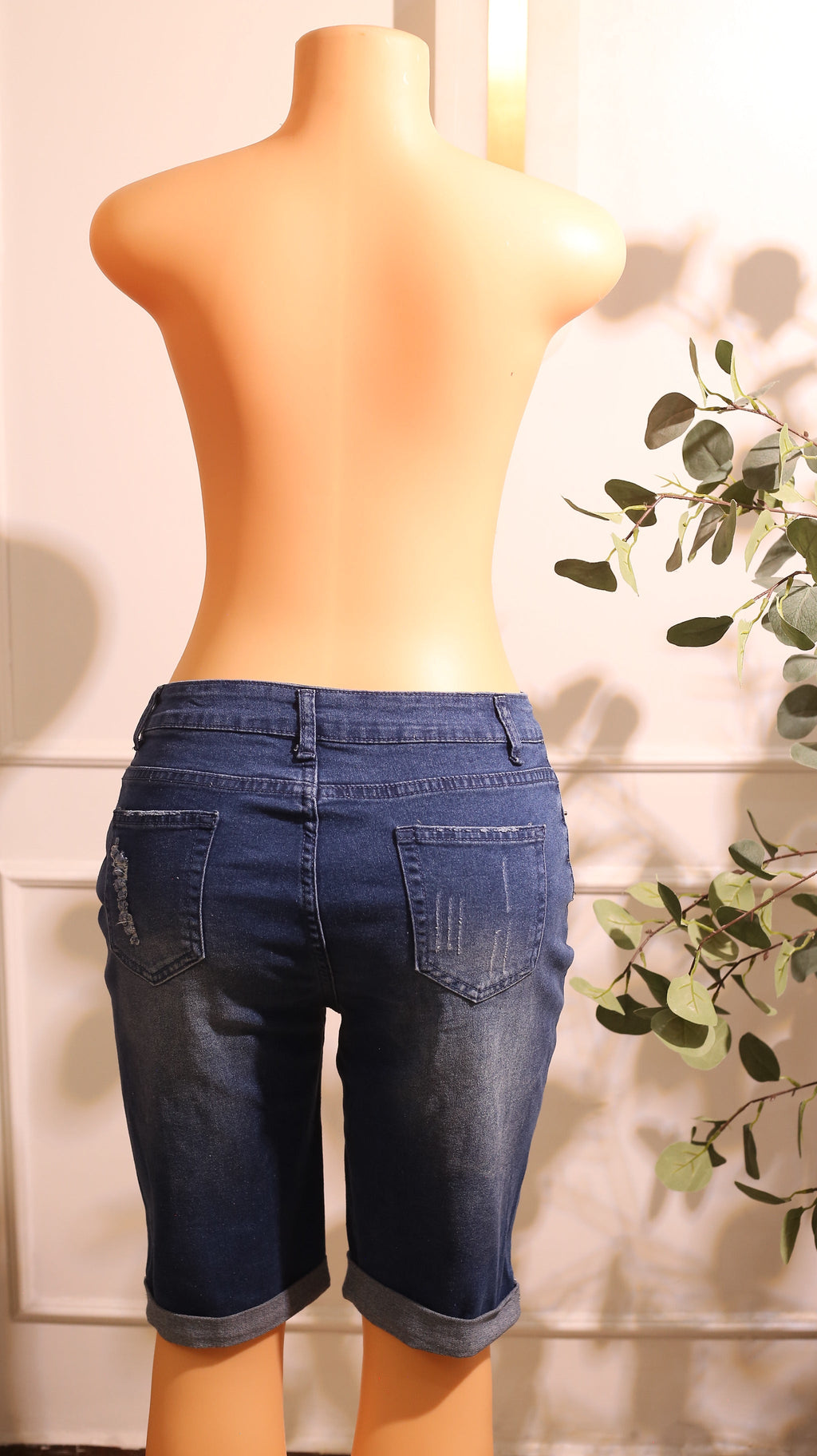 Blue Denim Shorts