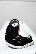 Kids Black Plaid Canvas Shoes