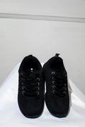 Kids Black Woven Sneakers
