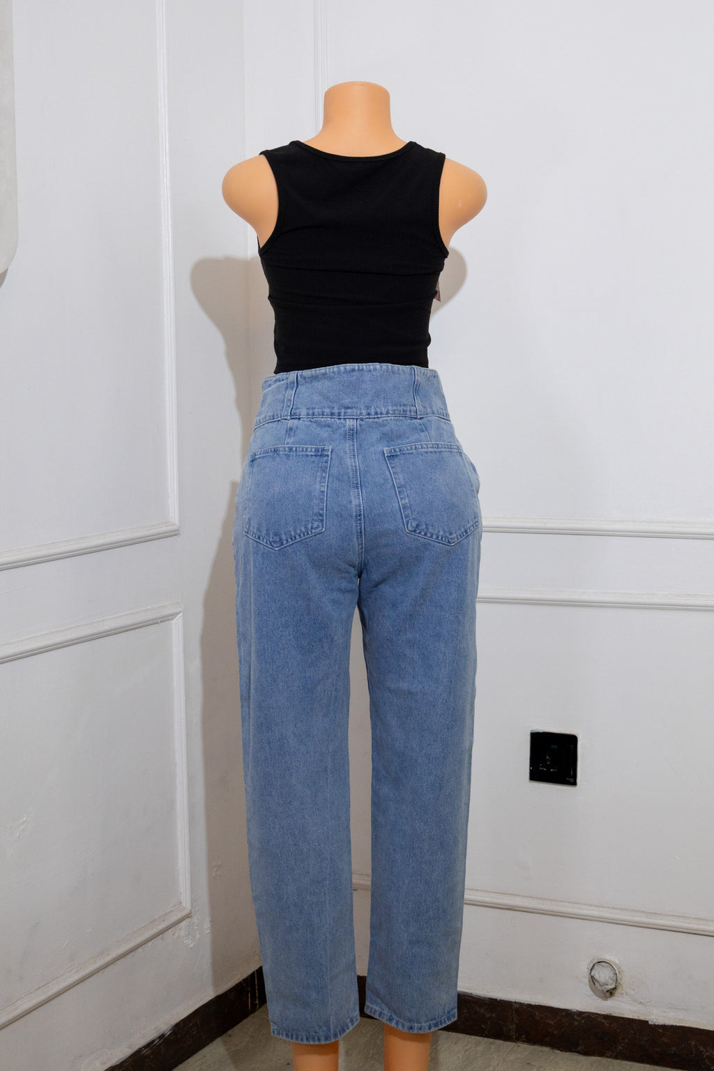 Light Blue Wide-Leg Jeans