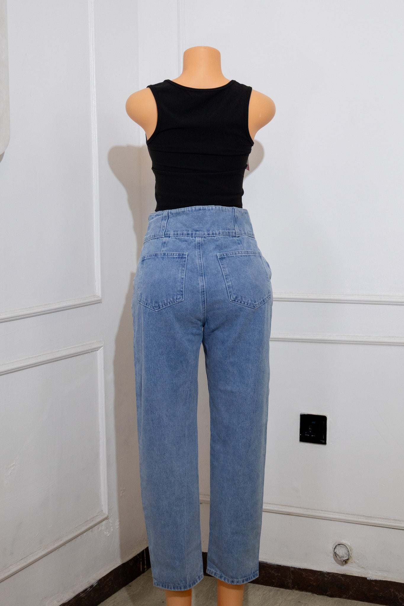 Light Blue Wide-Leg Jeans