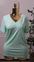 Light Green V-Neck Tee